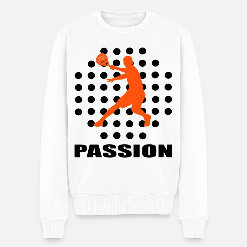 Padel - Pull Premium bio Homme - blanc