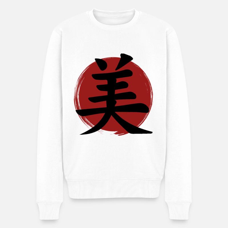 Kanji Beauté - Pull Premium bio Homme - blanc