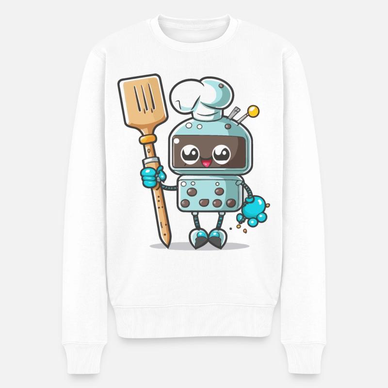Einen Schaltkreis zusammenstellen - Männer Premium Bio Pullover - Weiß