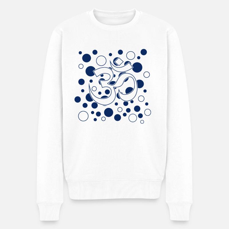 Yoga - Männer Premium Bio Pullover - Weiß