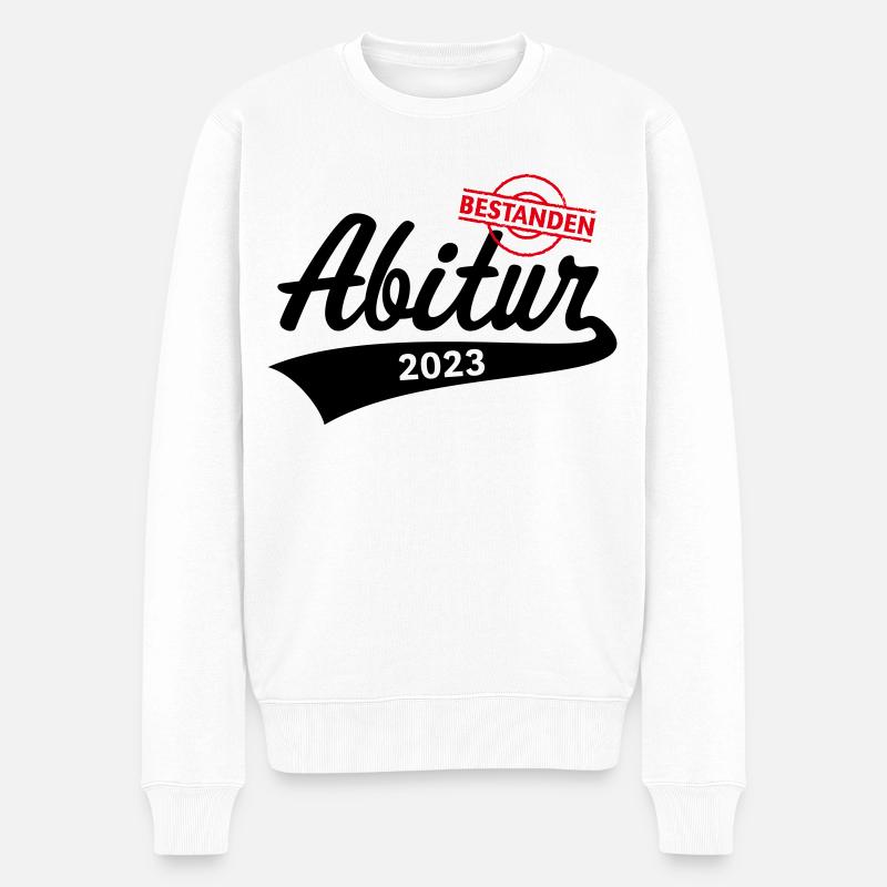 Abitur 2023 Bestanden (Abiturient / Abi) - Männer Premium Bio Pullover - Weiß