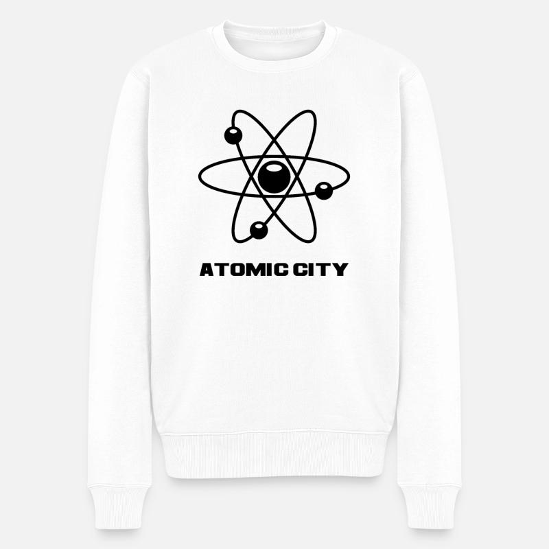 Cité atomique - Pull Premium bio Homme - blanc