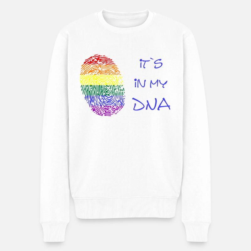 Lgbtq, LGBT, Gay Pride - Männer Premium Bio Pullover - Weiß
