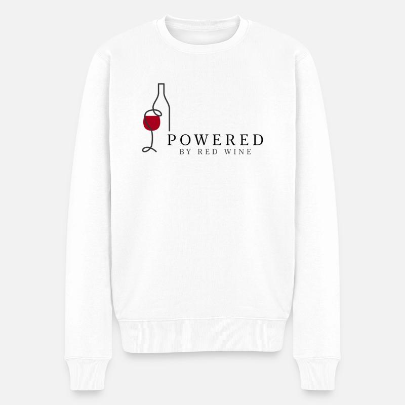 Propulsé par Red Wine Lovers - Pull Premium bio Homme - blanc