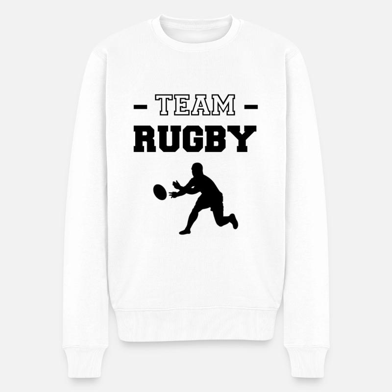 Team rugby - Pull Premium bio Homme - blanc