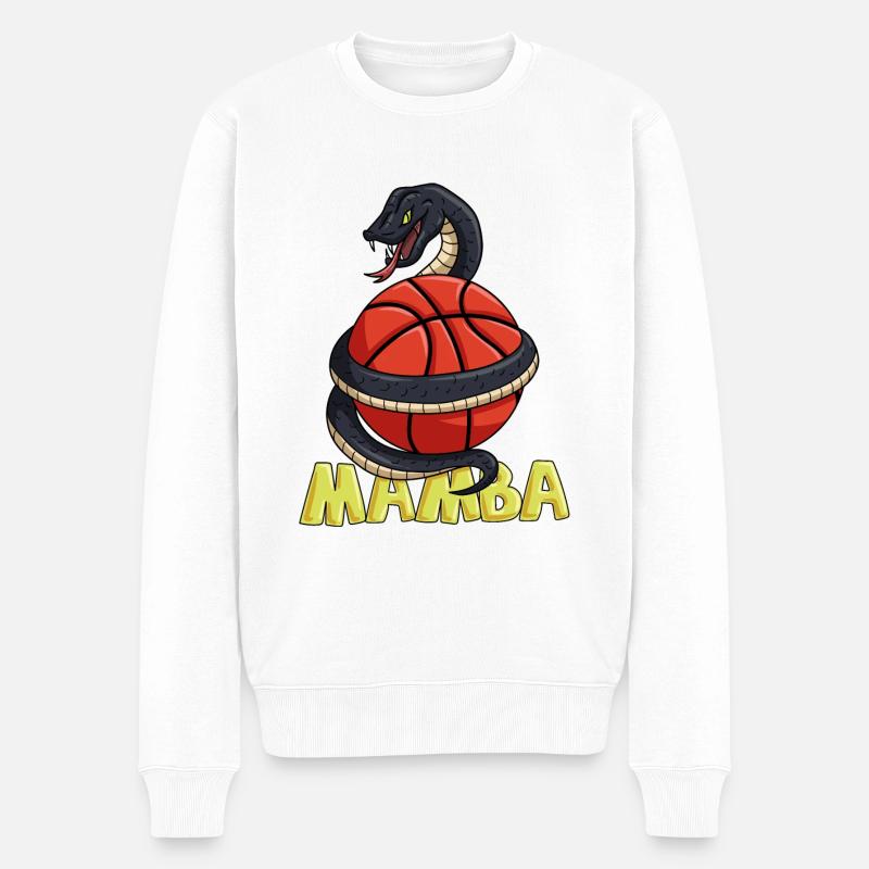Basket-ball Mamba - Pull Premium bio Homme - blanc