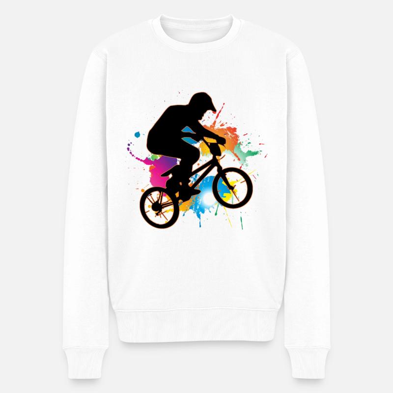 Bmx - Pull Premium bio Homme - blanc