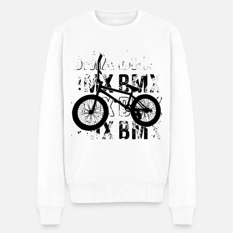 Bmx - Pull Premium bio Homme - blanc