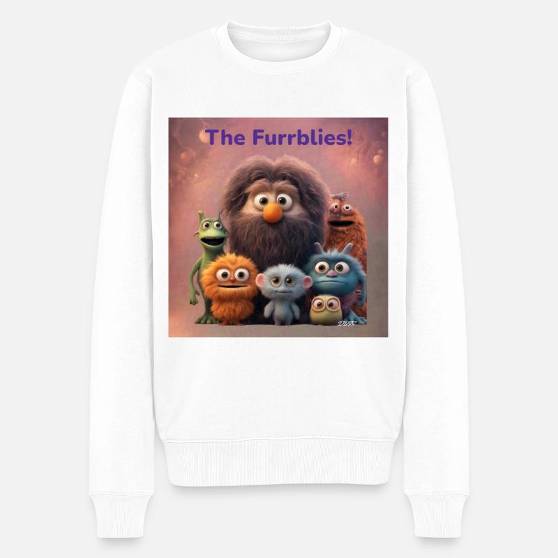 Rencontrez The Furrblies !! - Pull Premium bio Homme - blanc