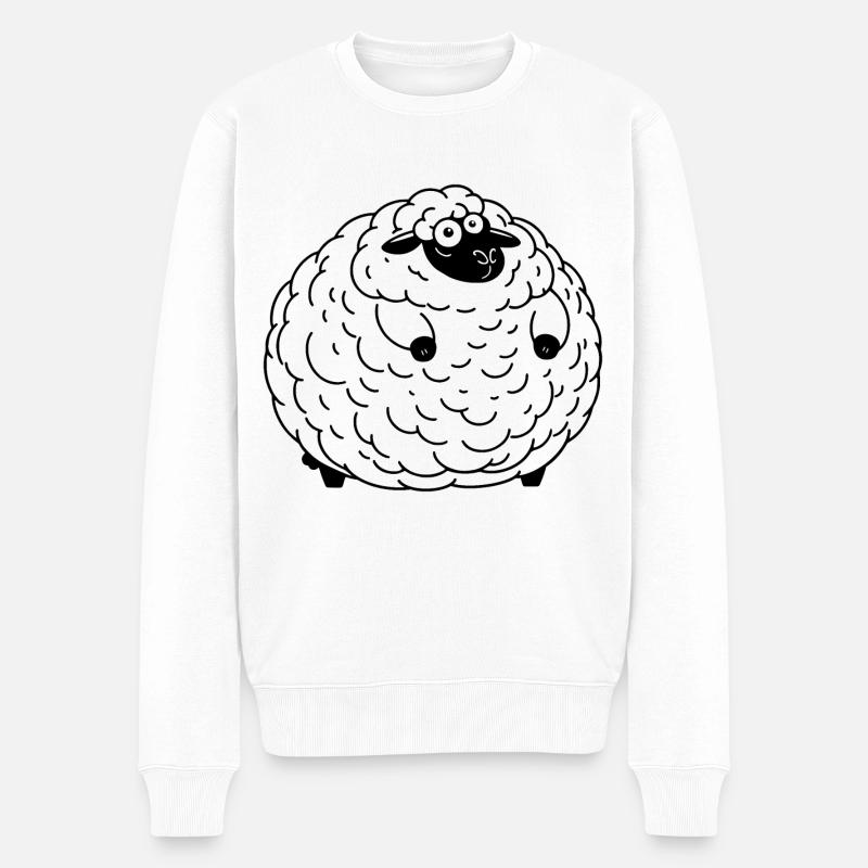Mouton gras - Pull Premium bio Homme - blanc