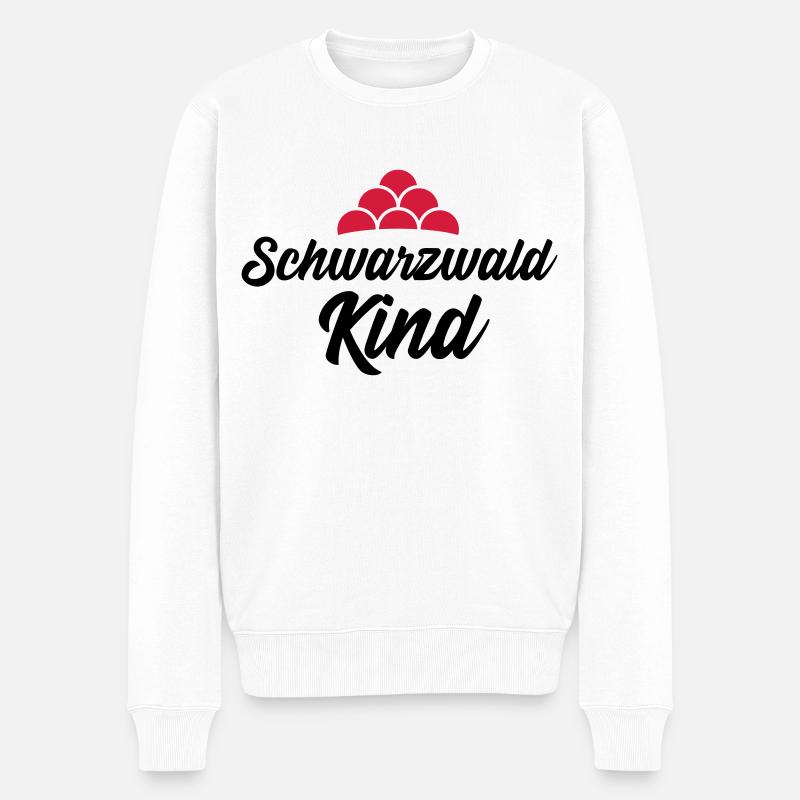 Schwarzwaldkind - Männer Premium Bio Pullover - Weiß