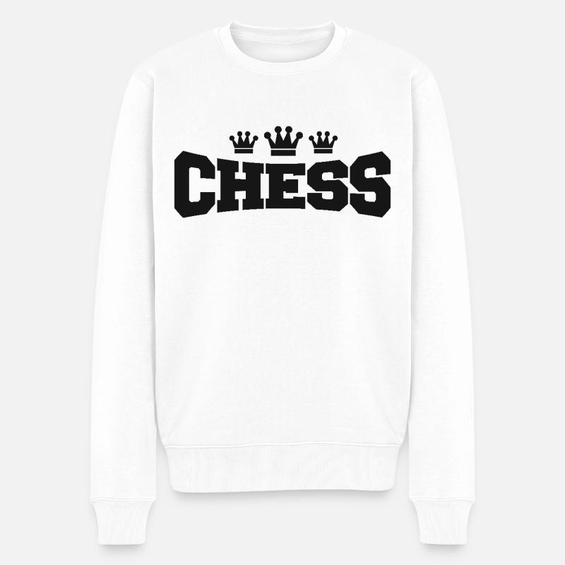 Chess Chess Dicton Citation - Pull Premium bio Homme - blanc
