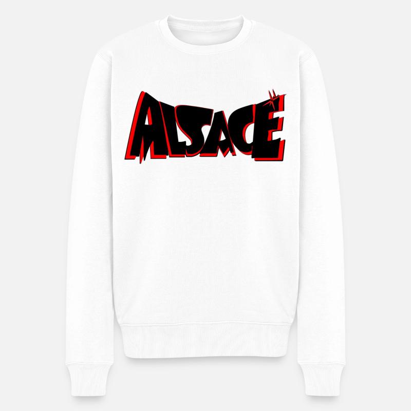Alsace Design R - Pull Premium bio Homme - blanc