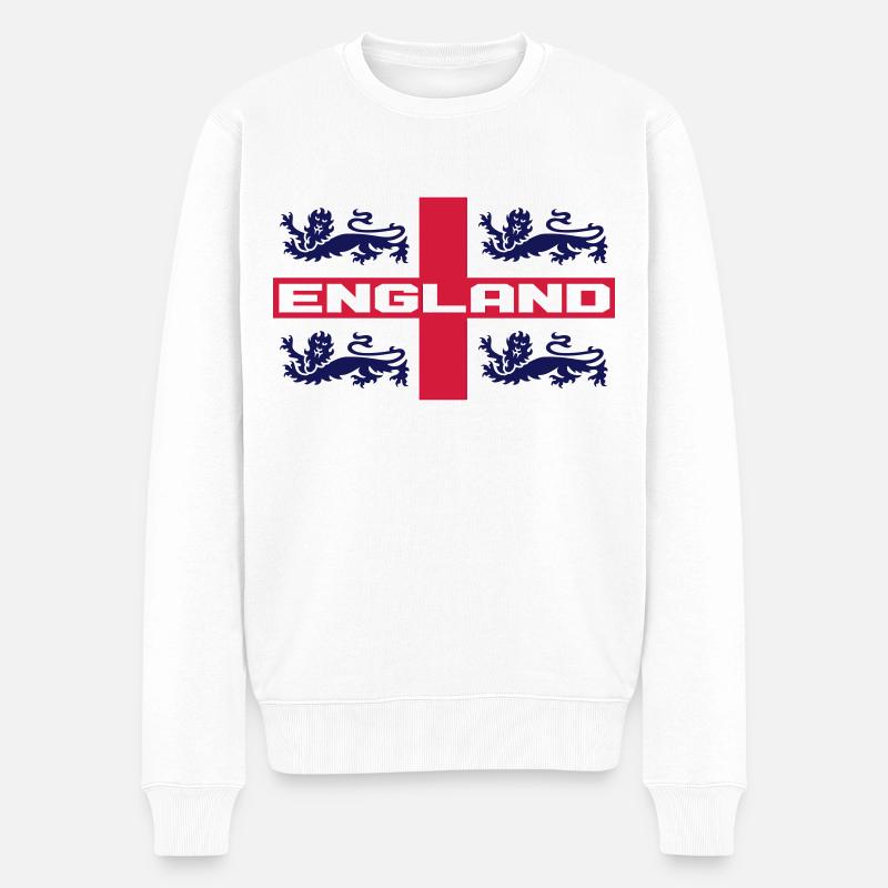CROSS équipe d'Angleterre - Pull Premium bio Homme - blanc