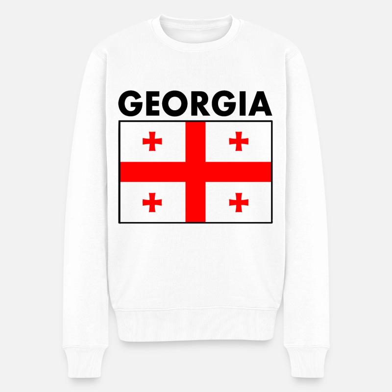 Georgia - Pull Premium bio Homme - blanc