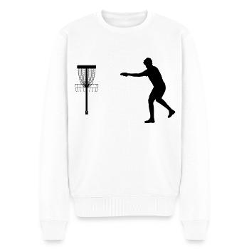 Disc Golfer Bestseller Design Shirt - Pull Premium bio Homme - blanc - Devant - Thijin (182cm)