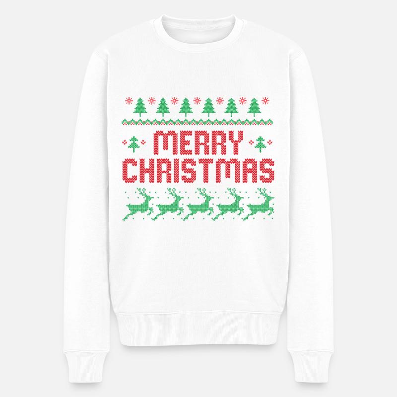 Joyeux Noël - Pull Premium bio Homme - blanc