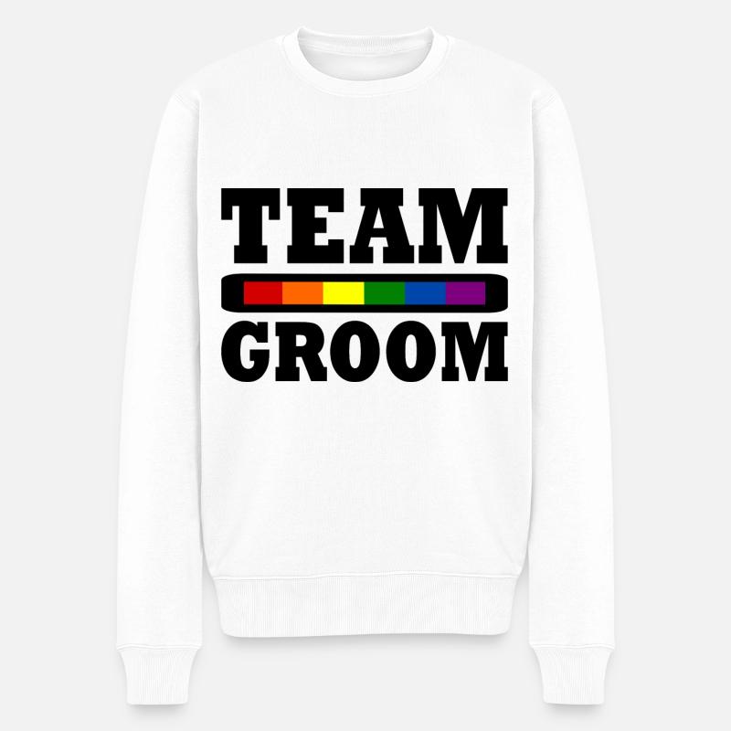 Team groom - Pull Premium bio Homme - blanc