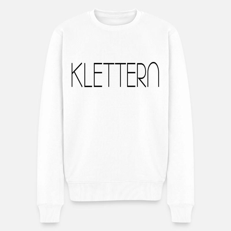 klettern - Männer Premium Bio Pullover - Weiß