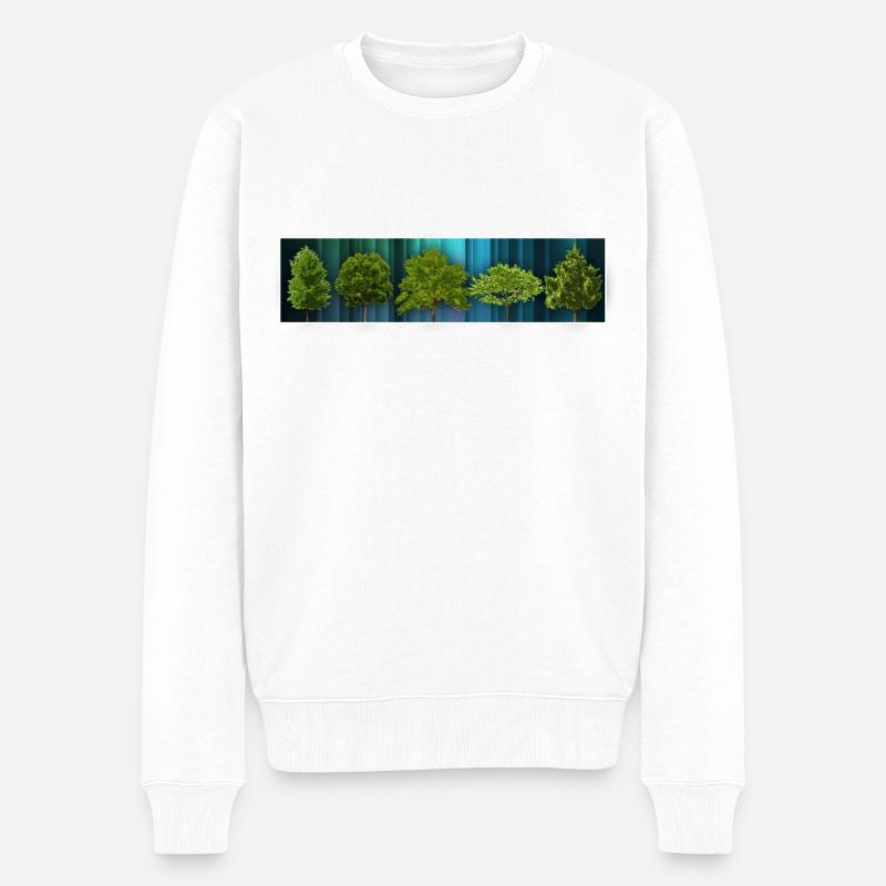different Trees - Männer Premium Bio Pullover - Weiß
