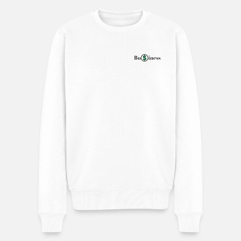 Unternehmen - Männer Premium Bio Pullover - Weiß