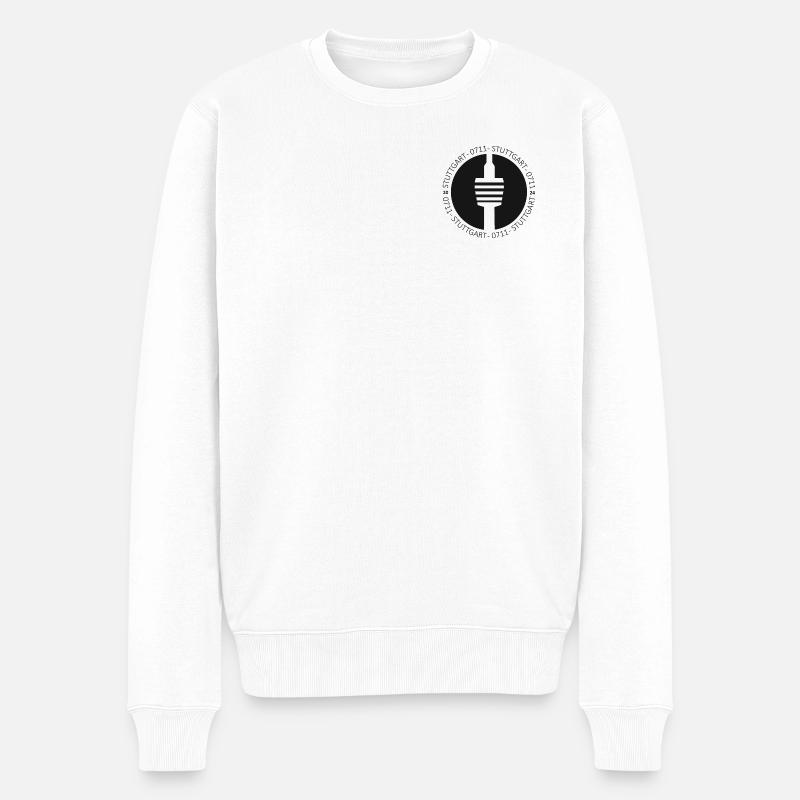 Stuggi 0711 - Männer Premium Bio Pullover - Weiß