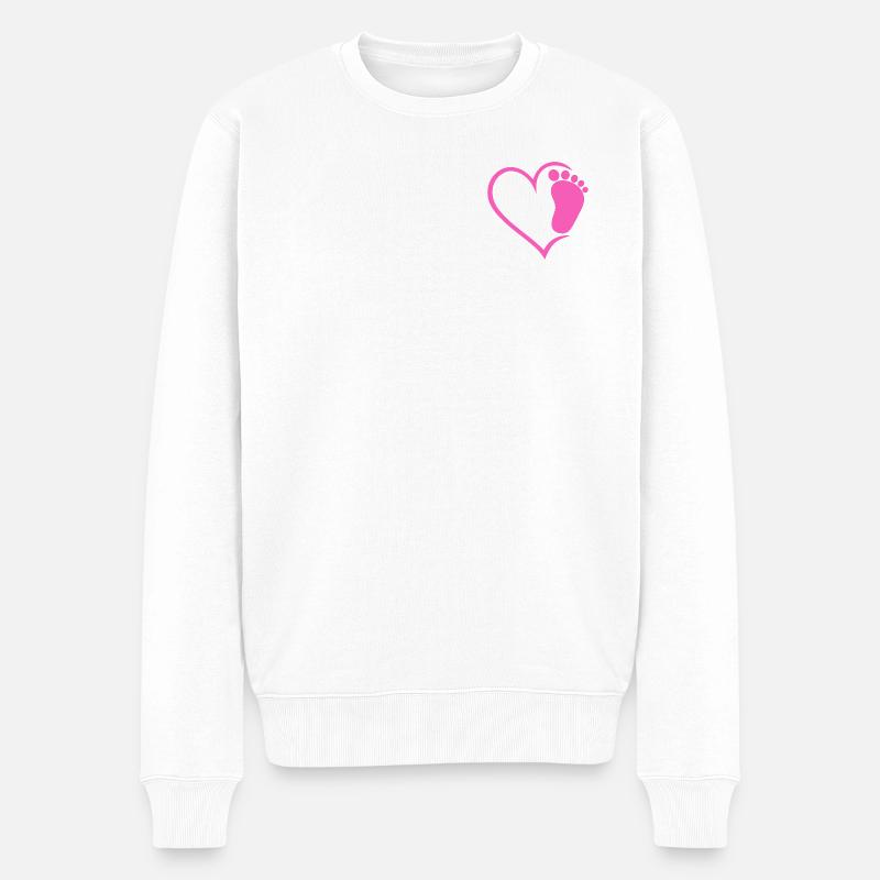 Empreinte de bébé - Pull Premium bio Homme - blanc