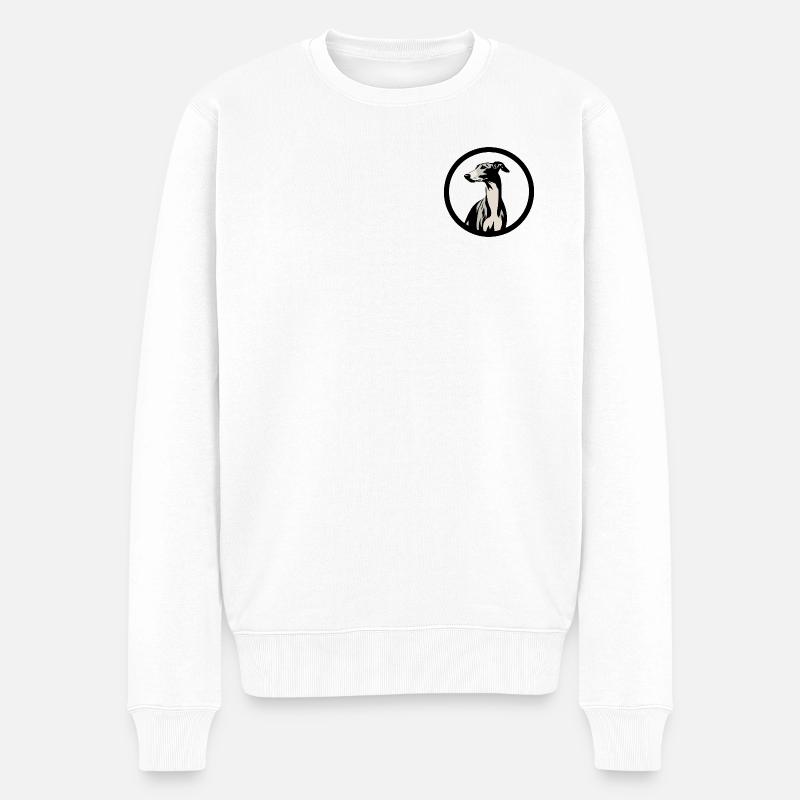Galgo-Logo Nr3 - Männer Premium Bio Pullover - Weiß