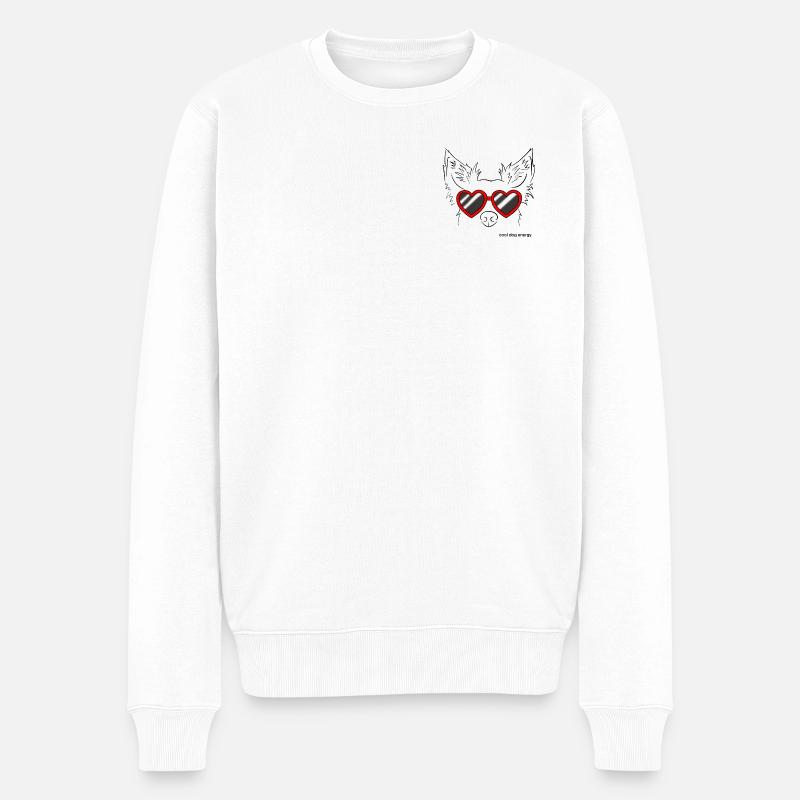 Énergie cool de chien - Pull Premium bio Homme - blanc