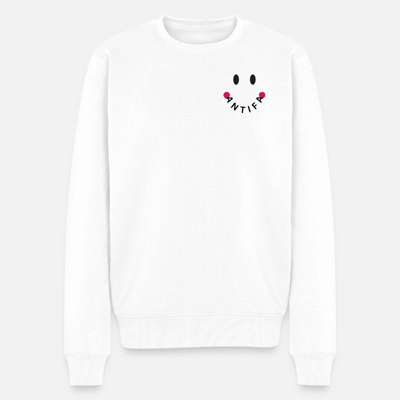 Original Antifa amical - Pull Premium bio Homme - blanc