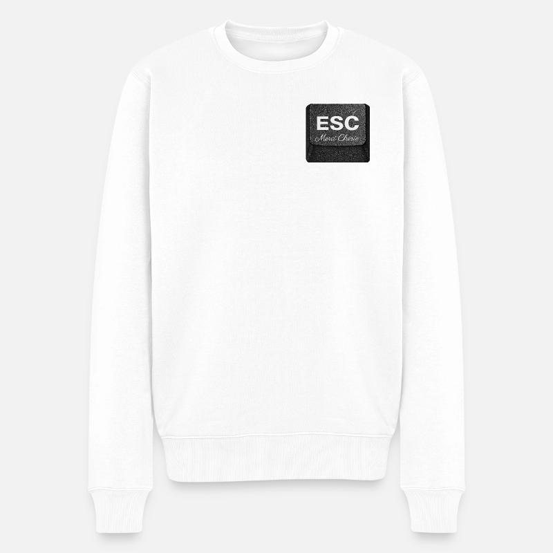 ESC 2026 - Männer Premium Bio Pullover - Weiß