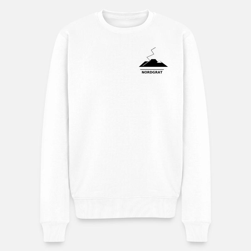 NORDGRAT - Männer Premium Bio Pullover - Weiß