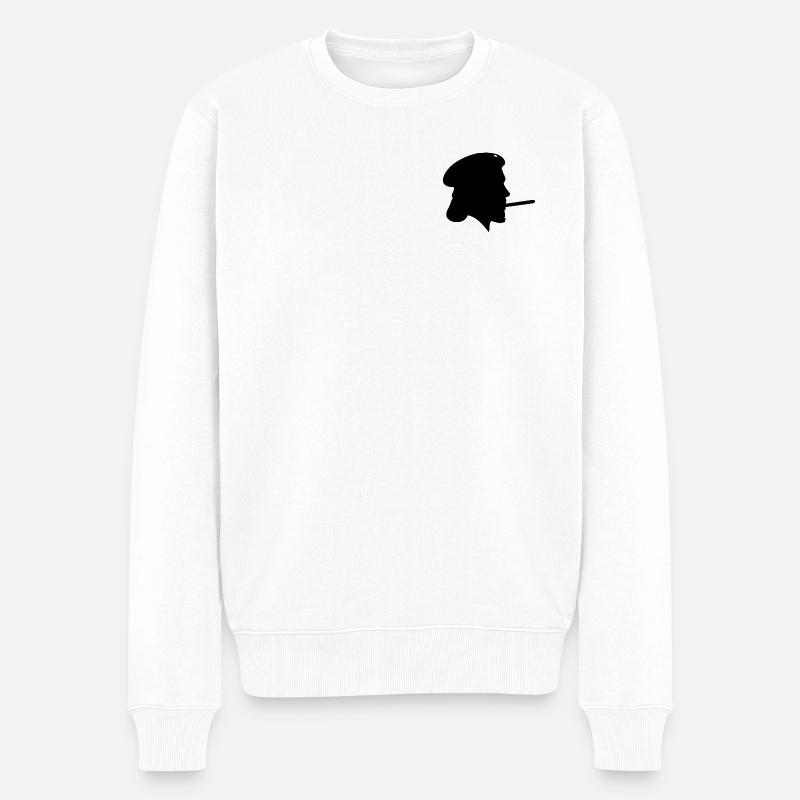 che - Pull Premium bio Homme - blanc