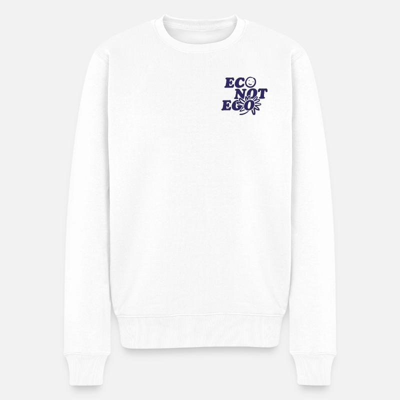 L’éco au lieu de l’ego - Pull Premium bio Homme - blanc