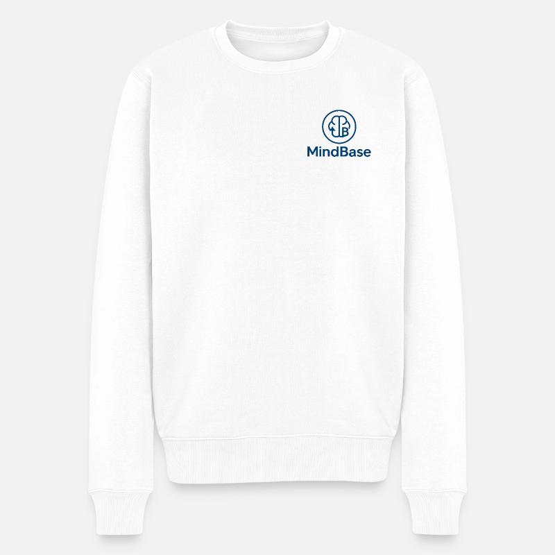 MindBase Logo - Pull Premium bio Homme - blanc