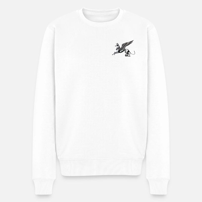 Ángel Guardián Nr4 - Männer Premium Bio Pullover - Weiß