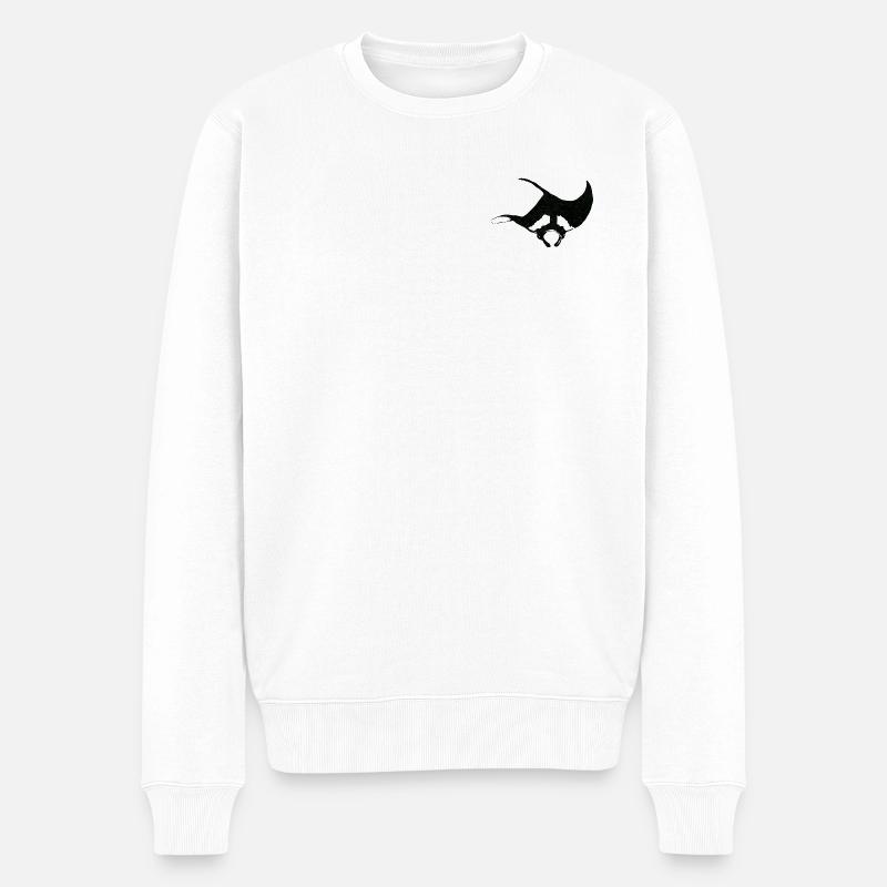 DECKE - Männer Premium Bio Pullover - Weiß