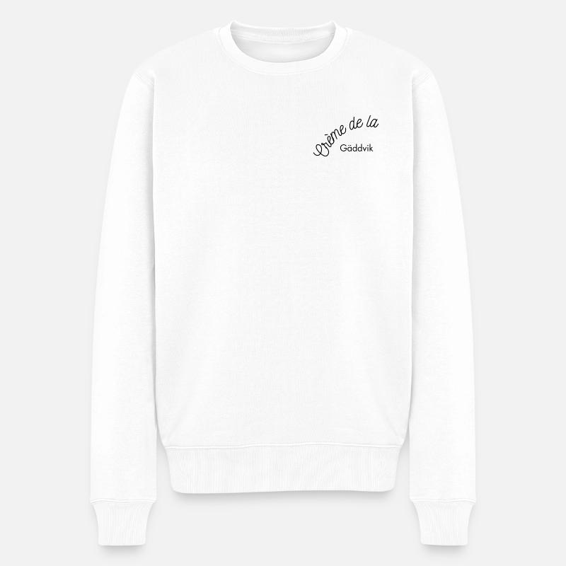 Crème de la Gäddvik - Männer Premium Bio Pullover - Weiß