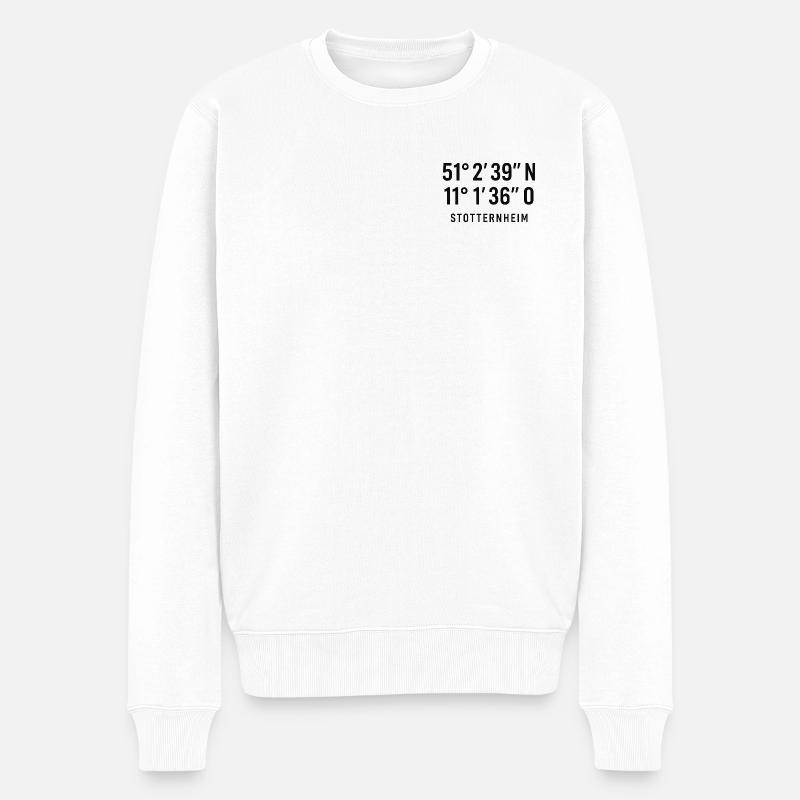 Stotternheim - Männer Premium Bio Pullover - Weiß