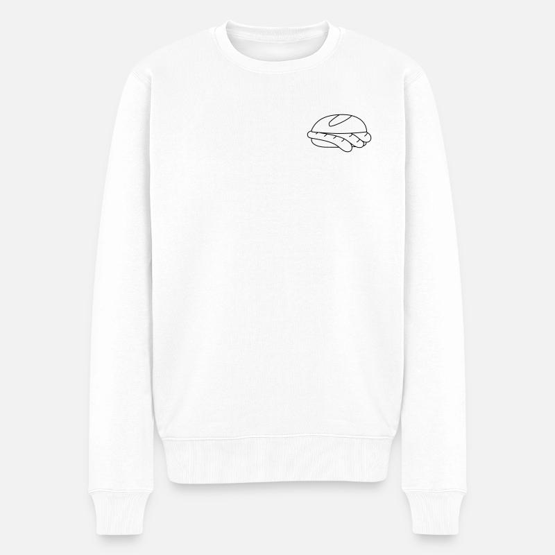 Drei im Weggla - Männer Premium Bio Pullover - Weiß