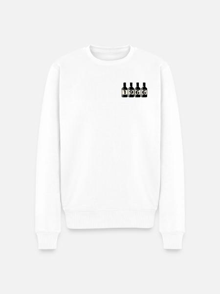 Year of Birth 1966 Wine - Men's Premium Organic Jumper - white