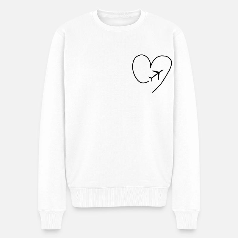 Reisen - Männer Premium Bio Pullover - Weiß