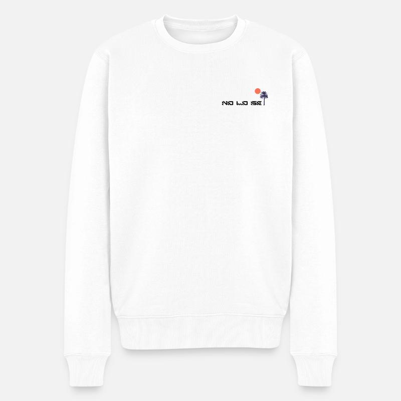 No lo se - Männer Premium Bio Pullover - Weiß