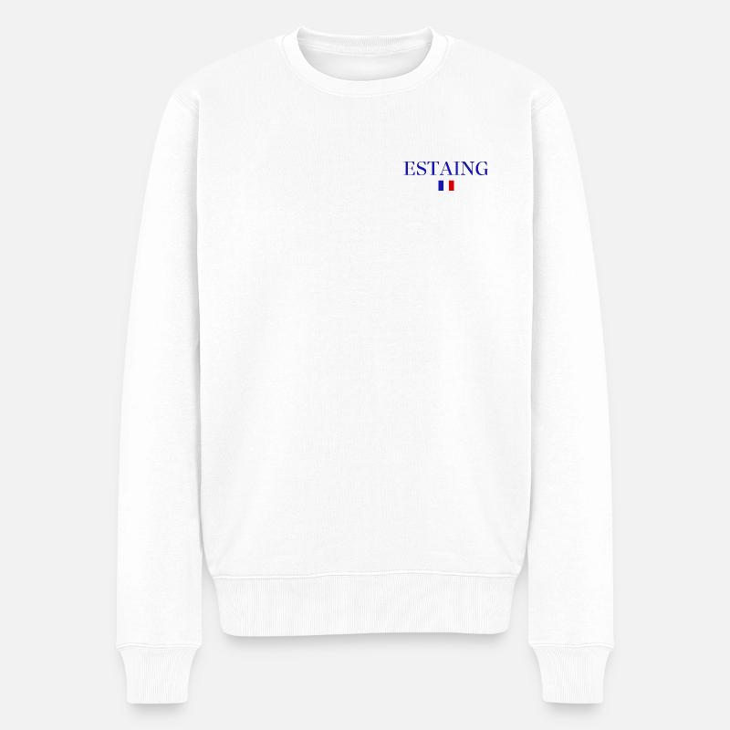 ESTAING-Flagge Frankreich - Männer Premium Bio Pullover - Weiß