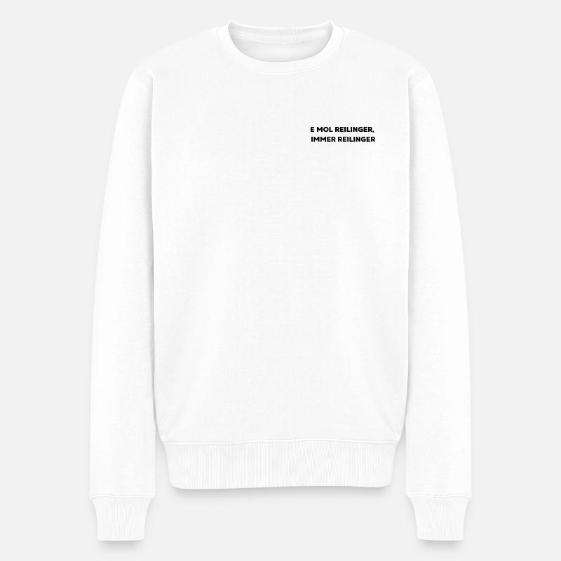 E mol Reilinger,  immer Reilinger - Männer Premium Bio Pullover - Weiß