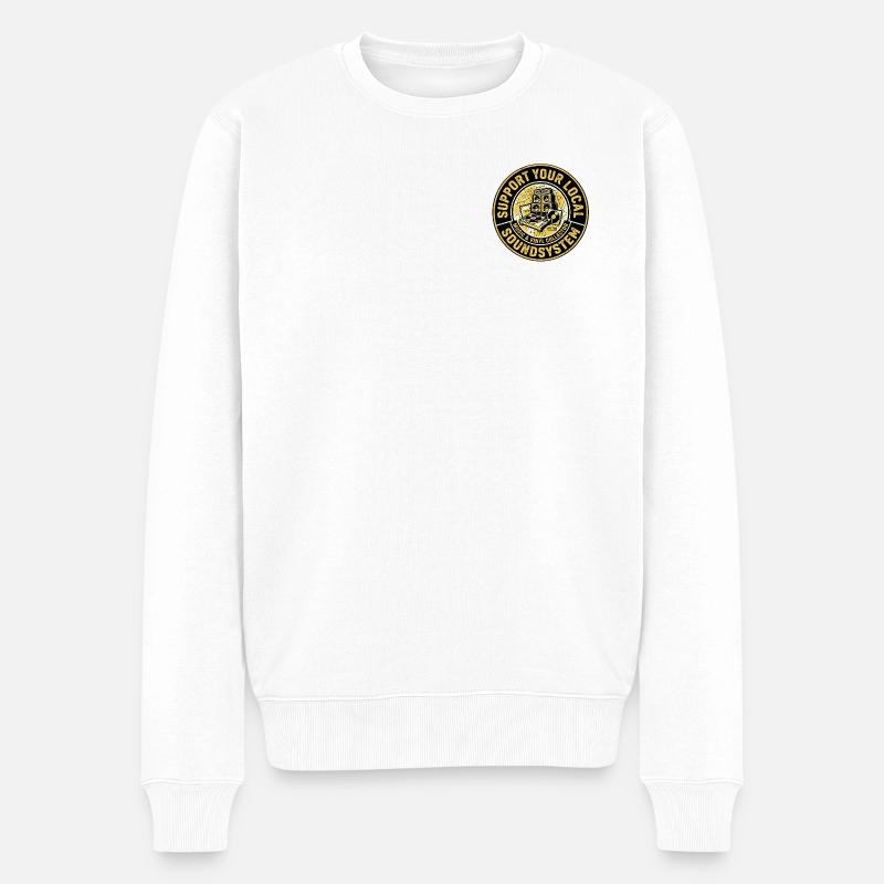 Support Local Music - Männer Premium Bio Pullover - Weiß