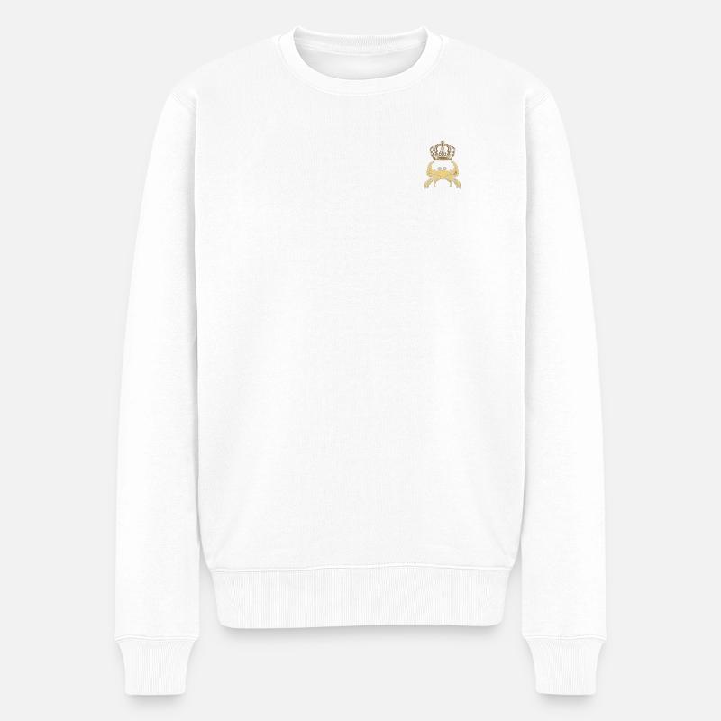 SG Musik Logo - Männer Premium Bio Pullover - Weiß