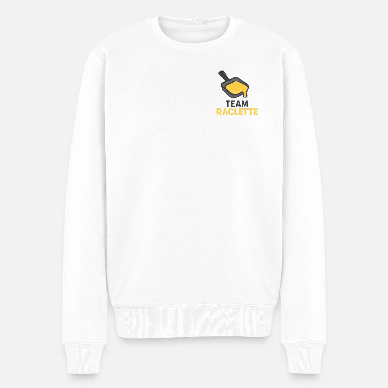 Team Raclette - Männer Premium Bio Pullover - Weiß