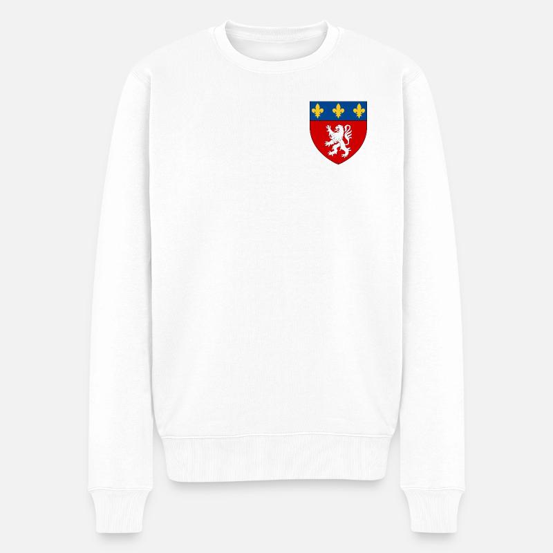 Blason héraldique de Lyon - Pull Premium bio Homme - blanc