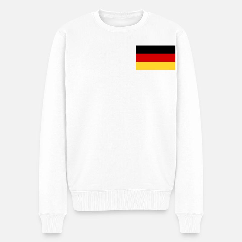 drapeau allemand - Pull Premium bio Homme - blanc